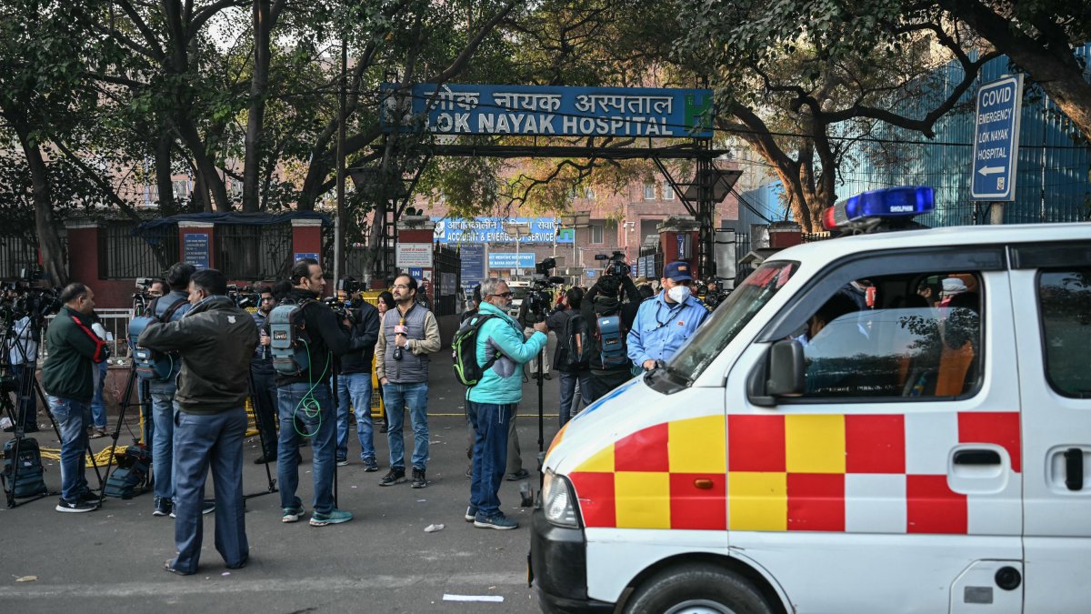 Hospital de la India donde ingresaron a los heridos de la estampida