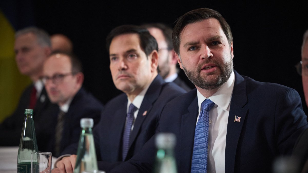 JD Vance and Marco Rubio in a file image.