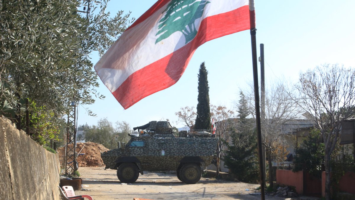 Vehículo militar en el Líbano