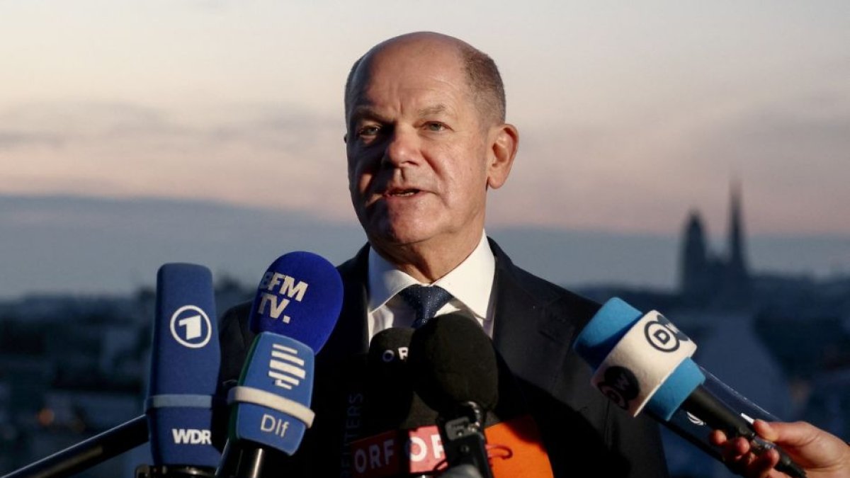 German Chancellor Olaf Scholz