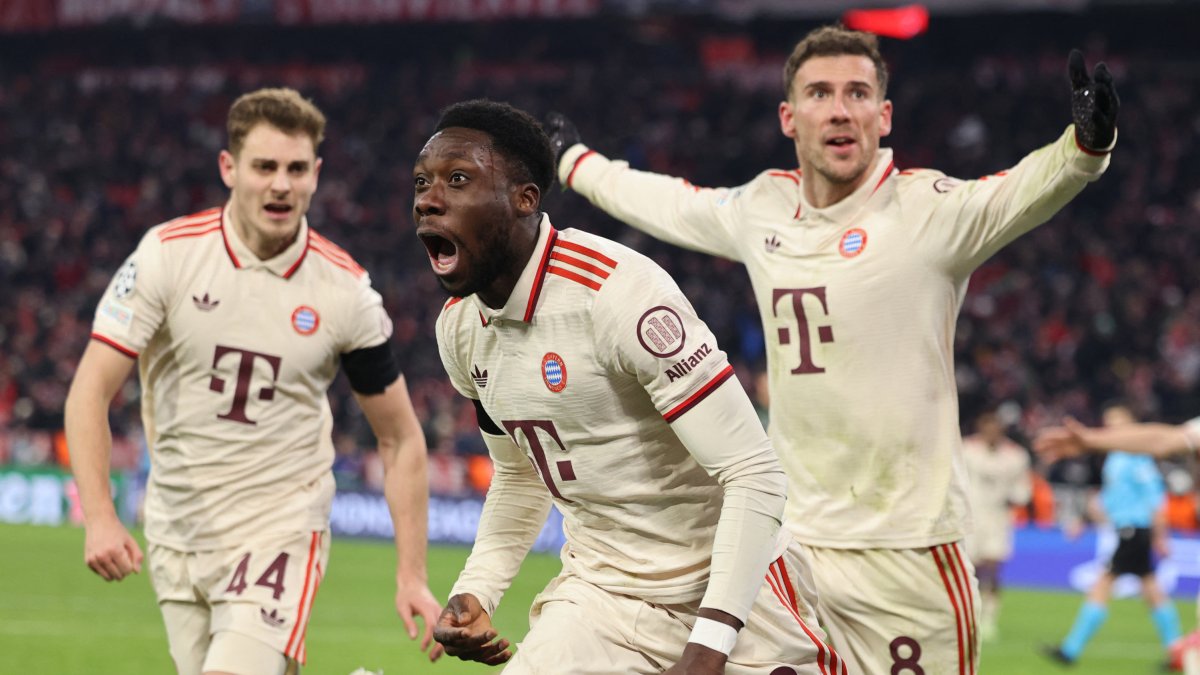 Alphonso Davies (Bayern), scorer of the goal against Celtic
