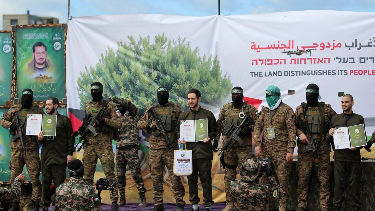 Rehenes liberados por Hamás durante la tregua.