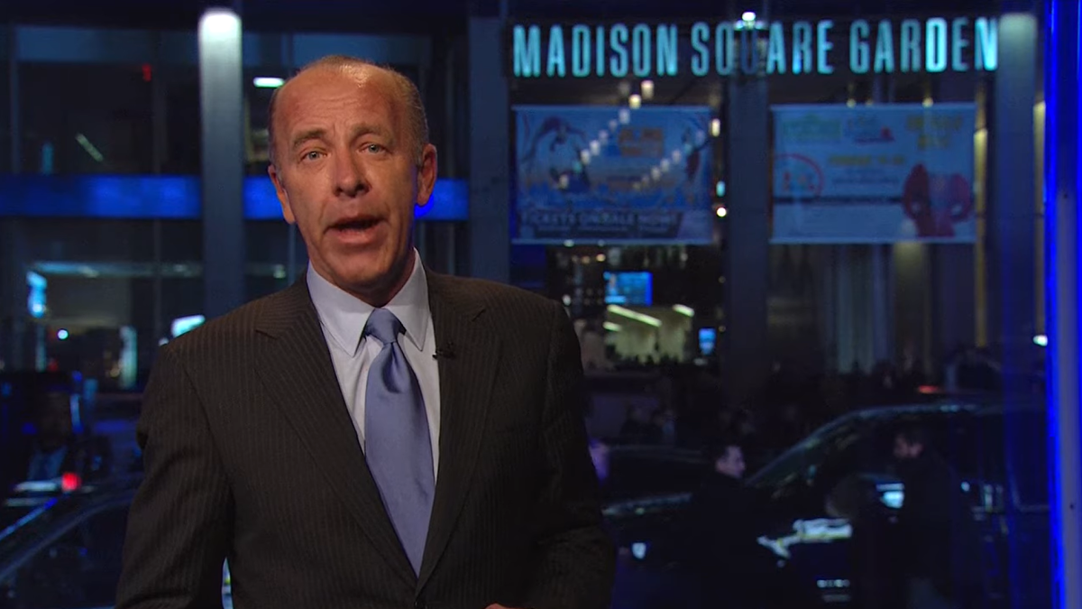 Al Trautwig during an MSG broadcast.