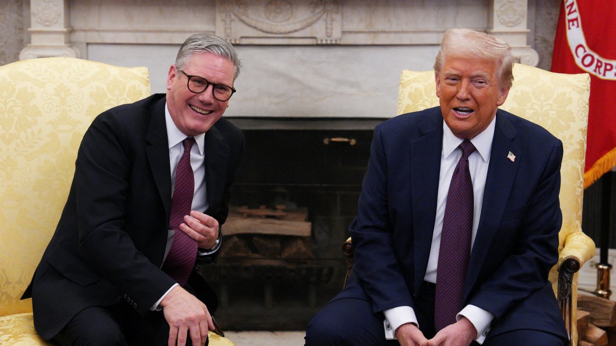 Imagen de archivo de Trump y Starmer