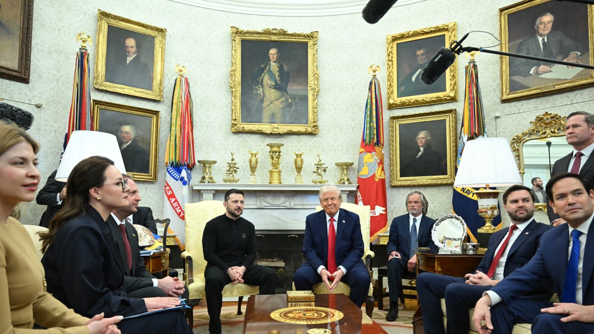 Trump hosts Zelensky at the White House.