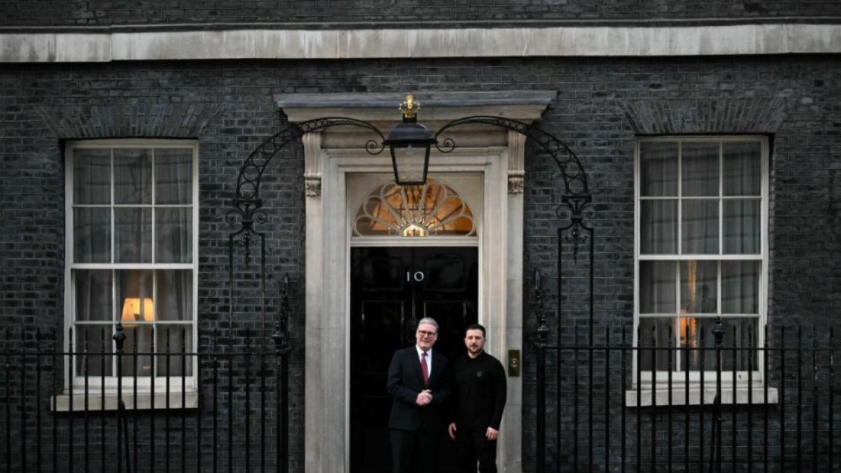 Volodímyr Zelenski con Keir Starmer