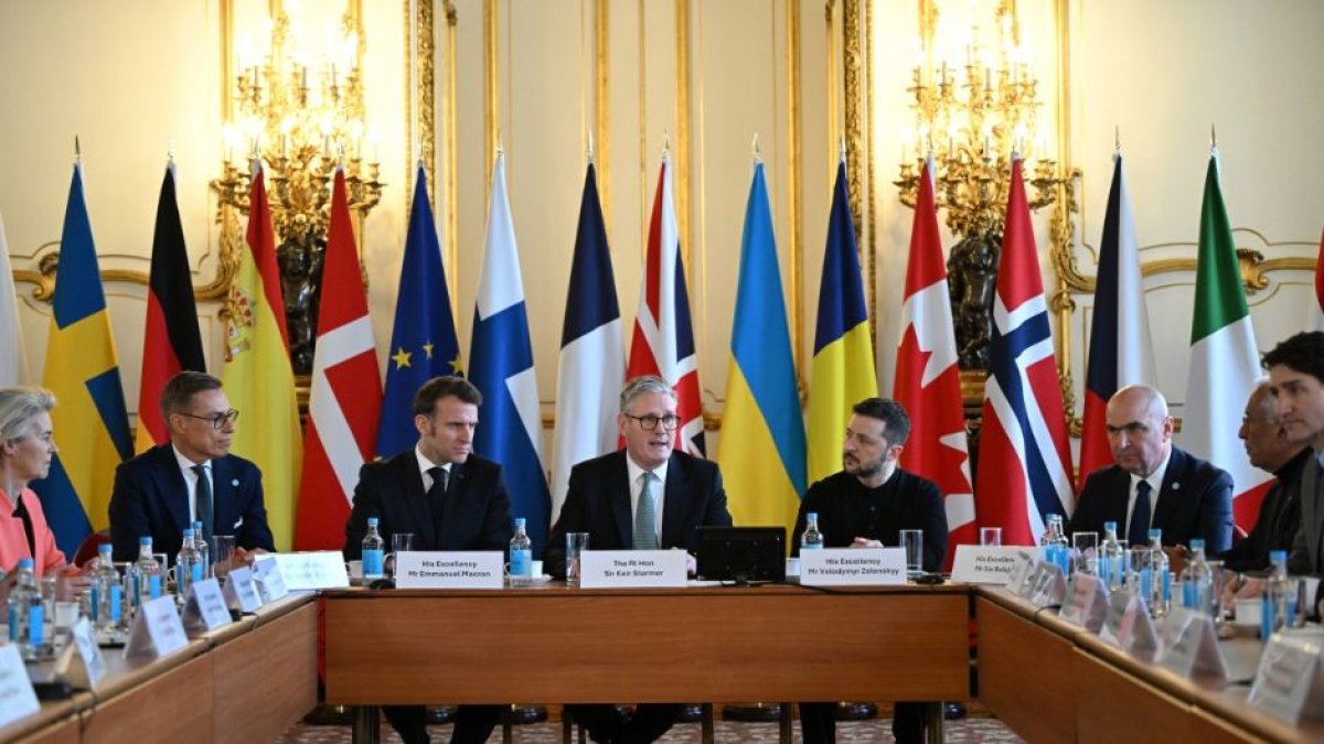 Líderes europeos con Zelenski