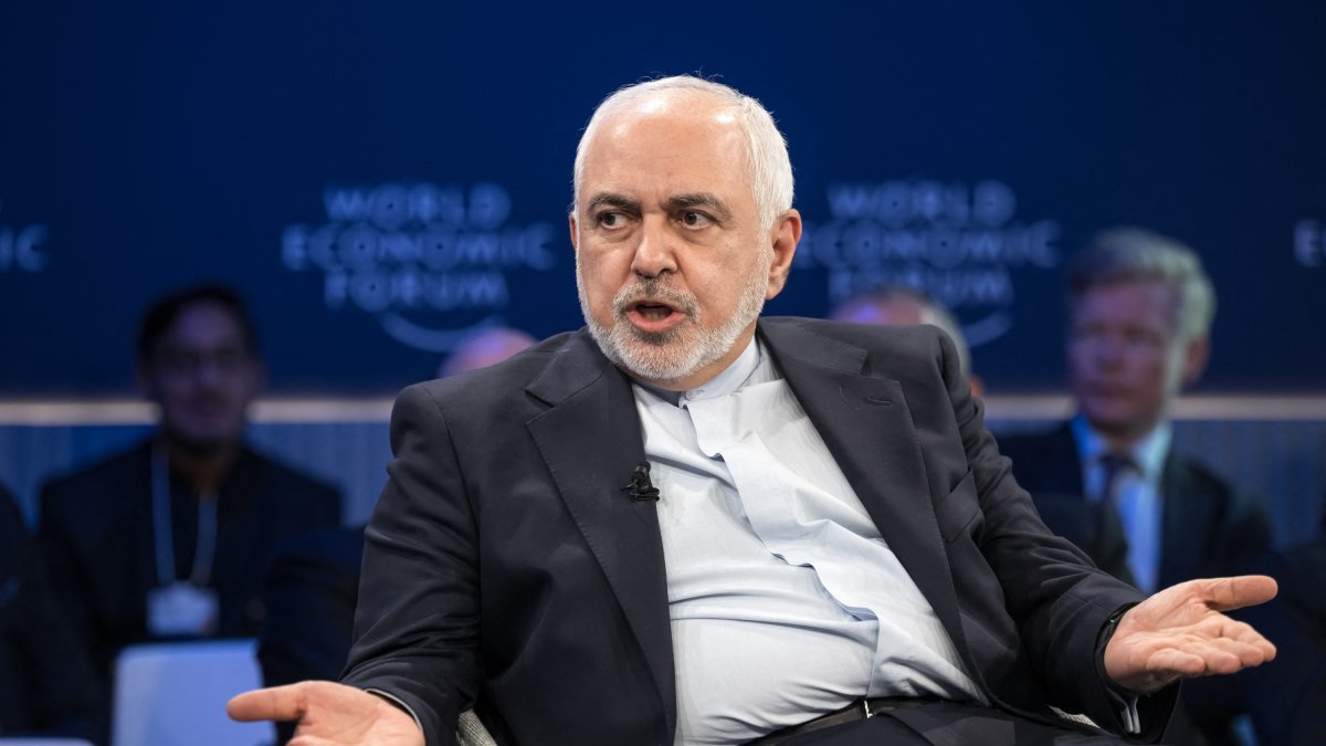 Mohammad Javad Zarif, durante el Foro Económico Mundial de 2025