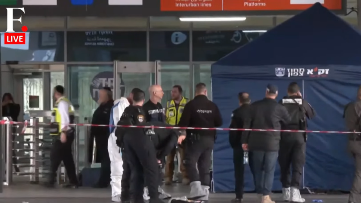 Scene of suspected terrorist attack in Haifa, Israel