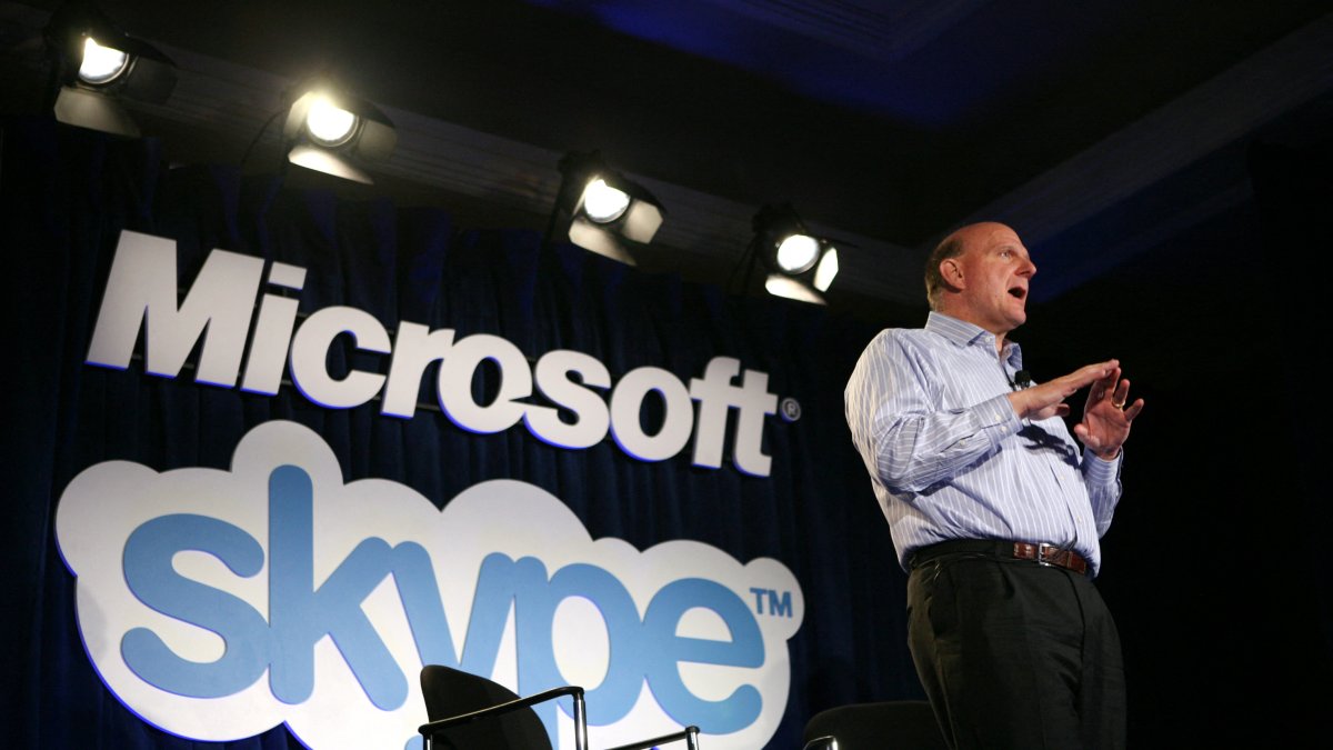 Moment of the purchase of Skype by Microsoft in 2011.