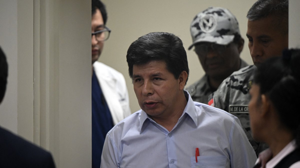 Pedro Castillo, during the trial against him that began on March 4.