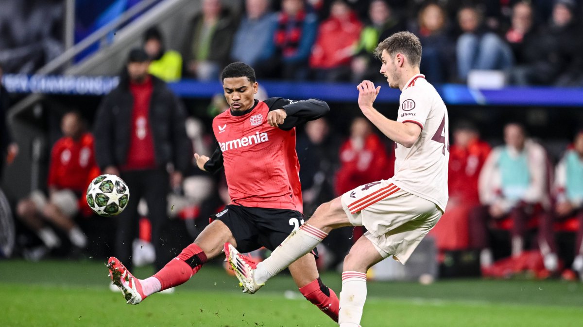 Leverkusen's Champions League match against Bayern Munich.