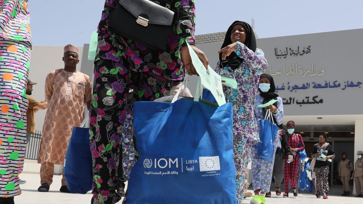 Migrantes nigerianos apoyados por la OIM