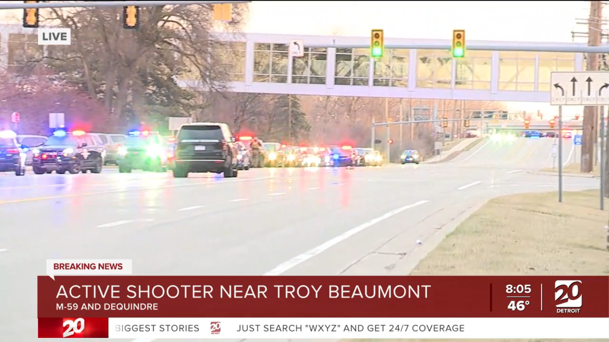 Police deployment captured on ABC 7 cameras.