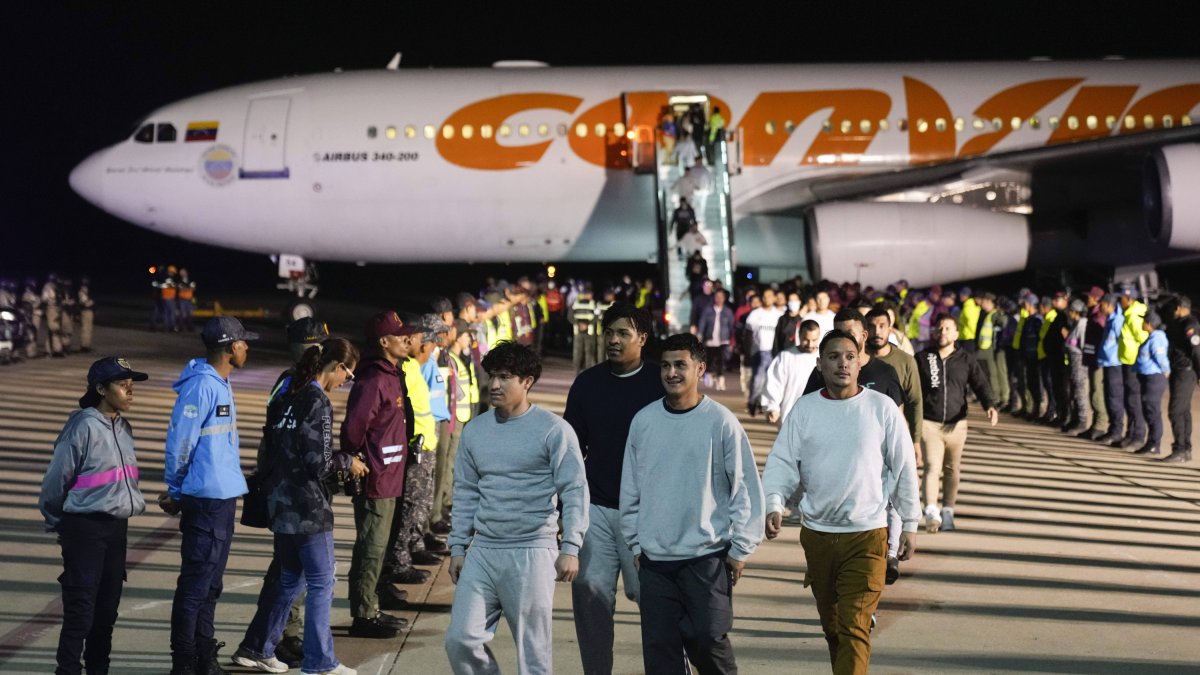 Venezuelan migrants deported from the United States