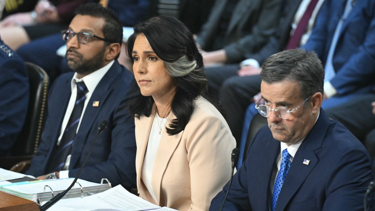 Kash Patel, Tulsi Gabbard y John Ratcliffe