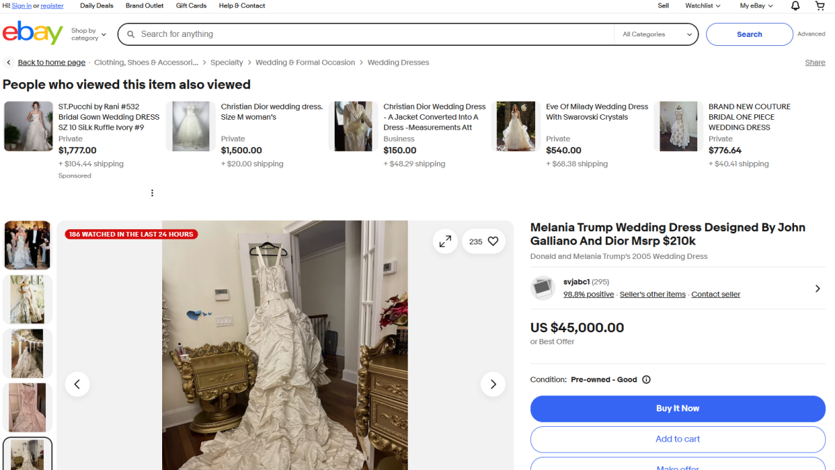 Auction of the dress