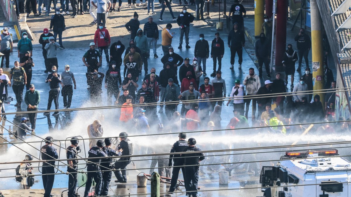 Protestas de pescadores en Chile