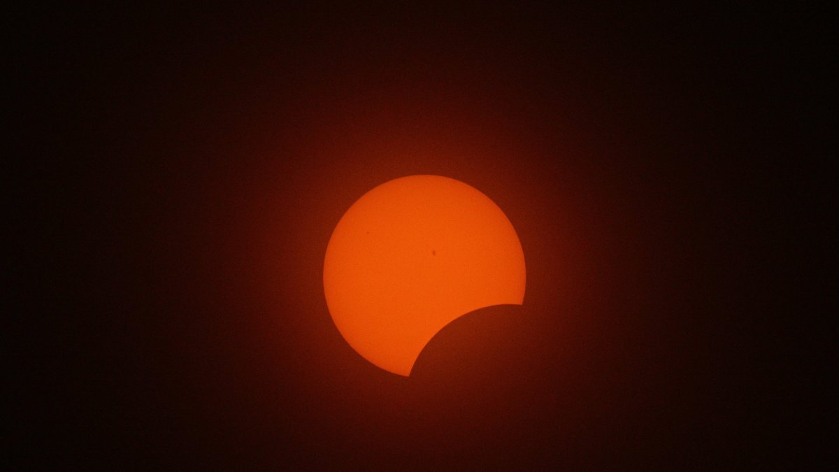 El eclipse de abril de 2024 visto desde Indianápolis