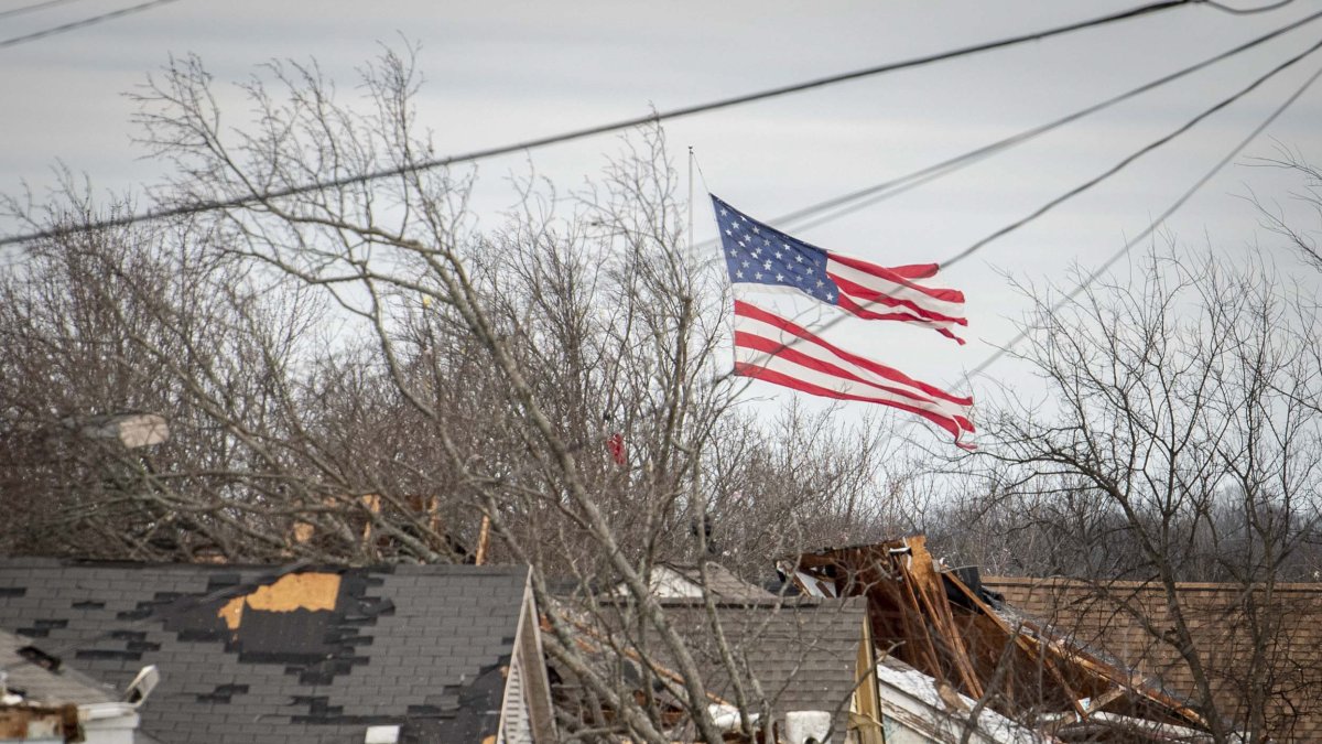 File image of a storm in the US
