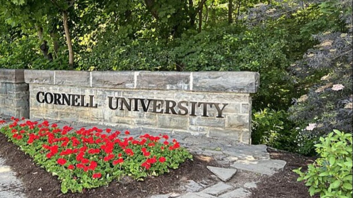 Cornell University sign.