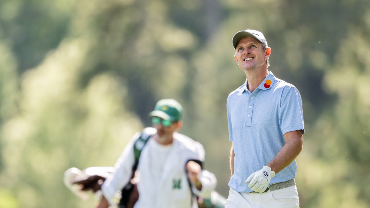 Justin Rose durante la primera ronda del Master de Augusta 2025