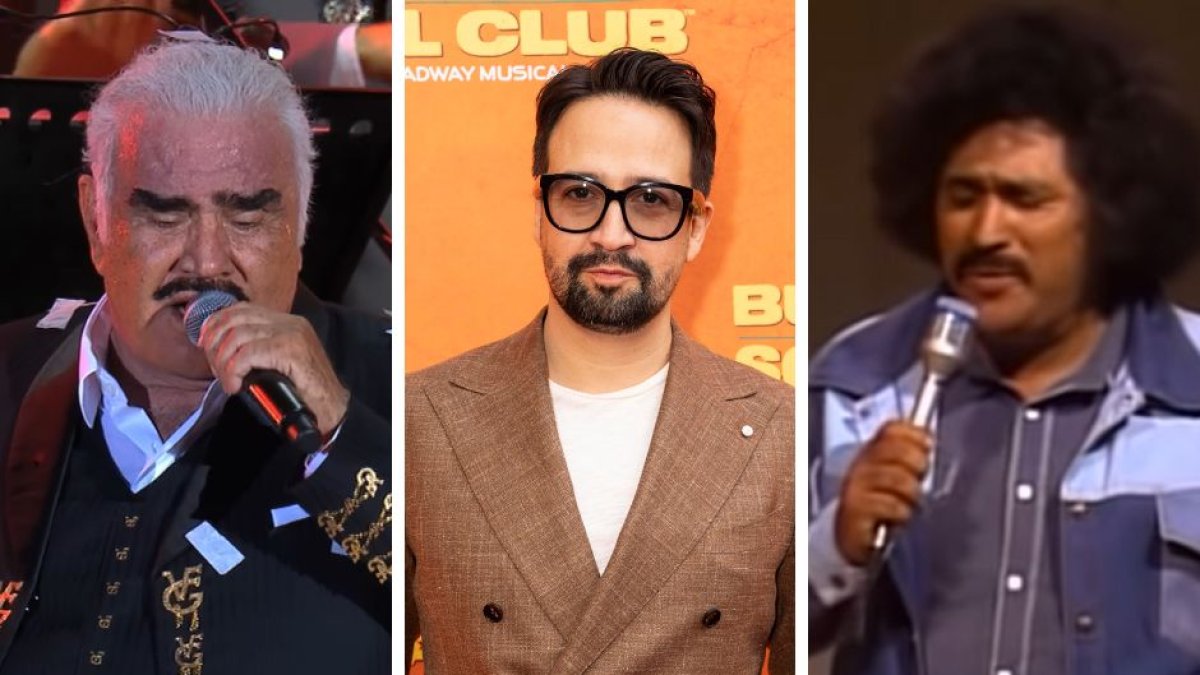 Vicente Fernandez, Lin-Manuel Miranda and Freddy Fender
