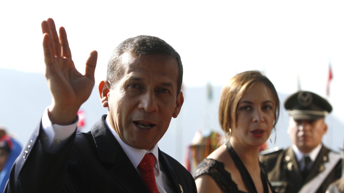 Former Peruvian President Ollanta Humala at Unasur headquarters.