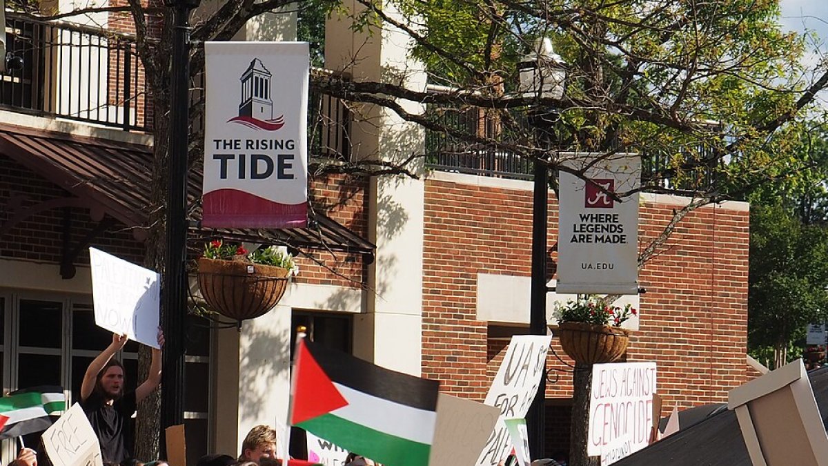 Protesta en la Universidad de Alabama