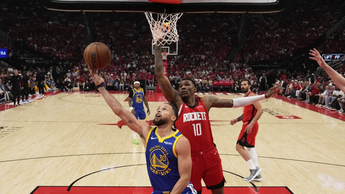 Stephen Curry, frente a los Houston Rockets