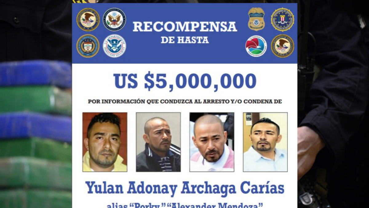 Recompensa por Yulan Andony Archaga Carías