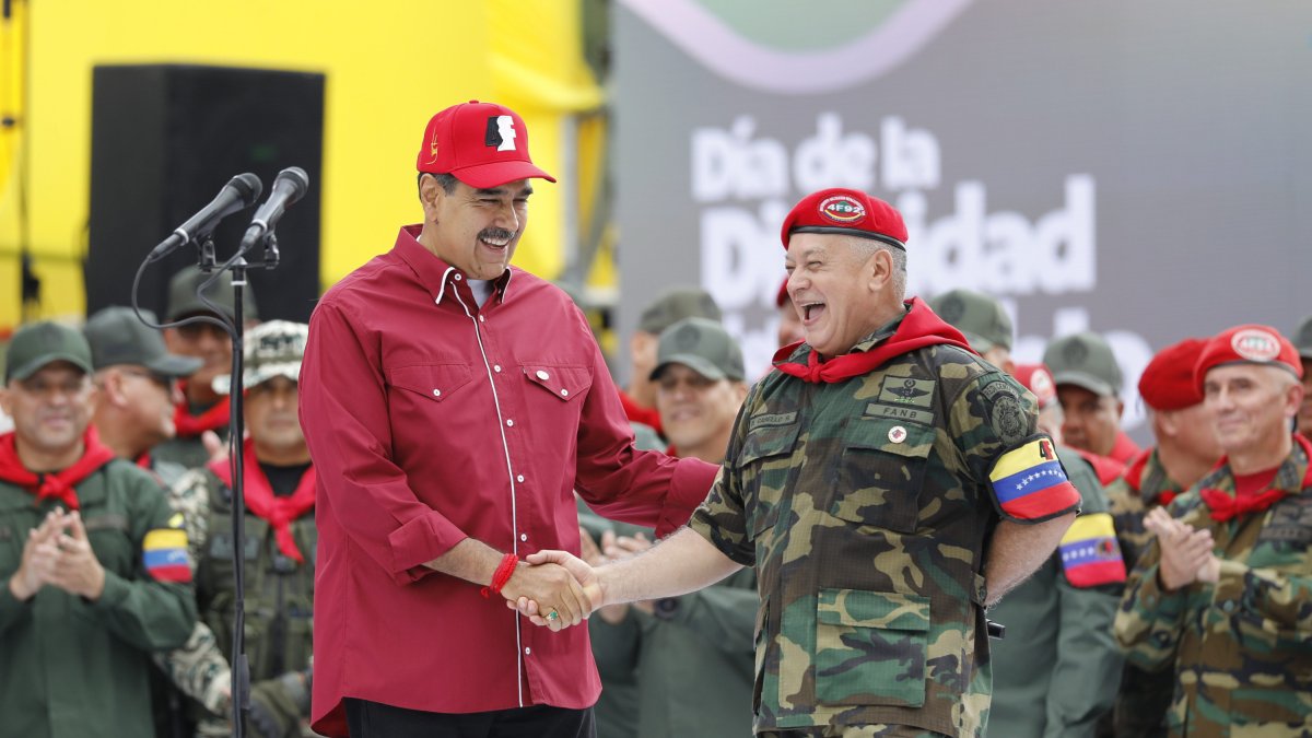 Dictator Nicolás Maduro and his second in command, Diosdado Cabello