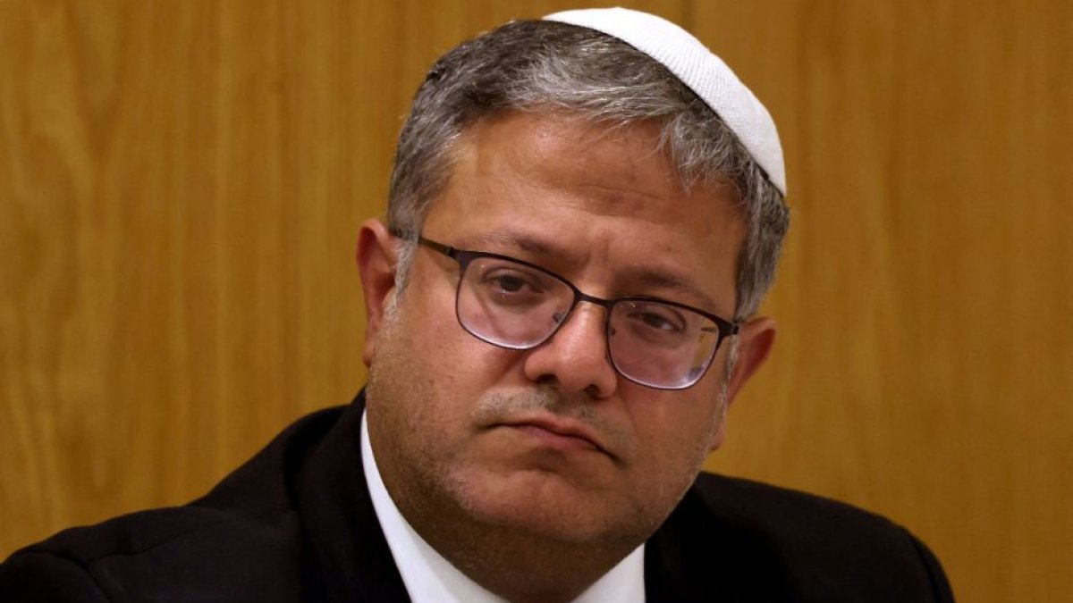 Israel's national security minister, Itamar Ben-Gvir.
