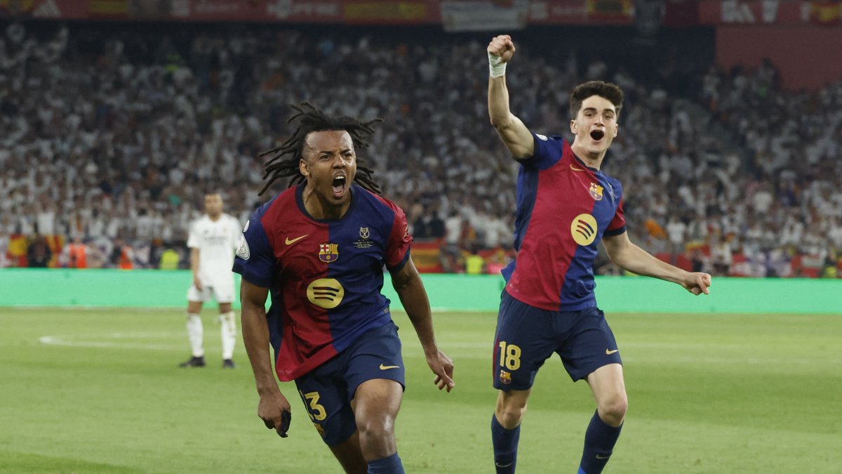 French defender Jules Koundé, hero of the final with a great late goal.