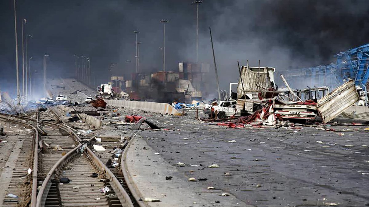 Explosion at the port of Shahid Rajaee (Iran)