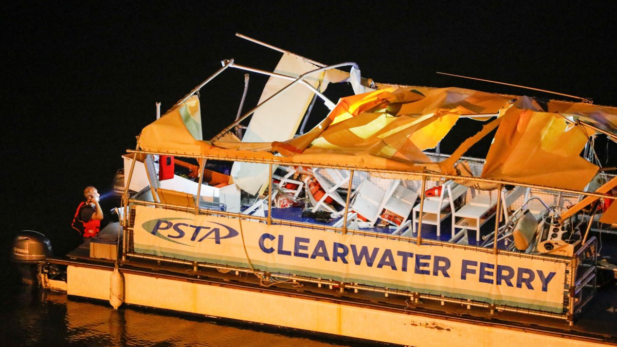 Colisión náutica en Clearwater (Florida)