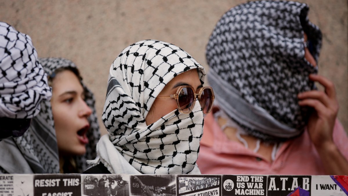 Pro-Hamas protest at Columbia University (file photo)