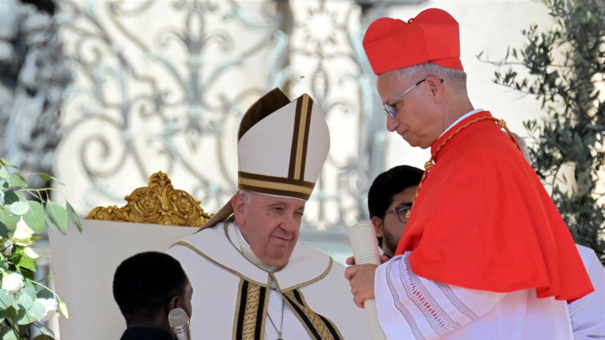 Pope Francis makes Robert Prevost, now Leo XIV, a cardinal.