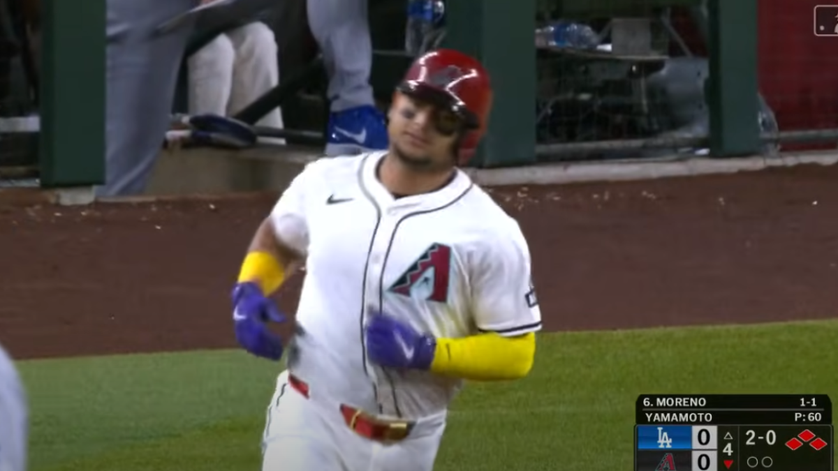 Gabriel Moreno conectó un jonrón