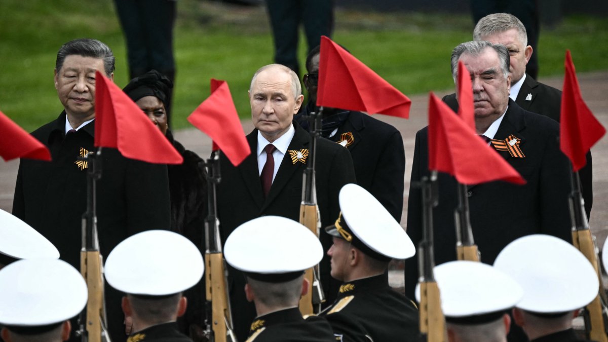 Xi Jinping junto a Putin en el desfile del Día de la Victoria (Archivo)