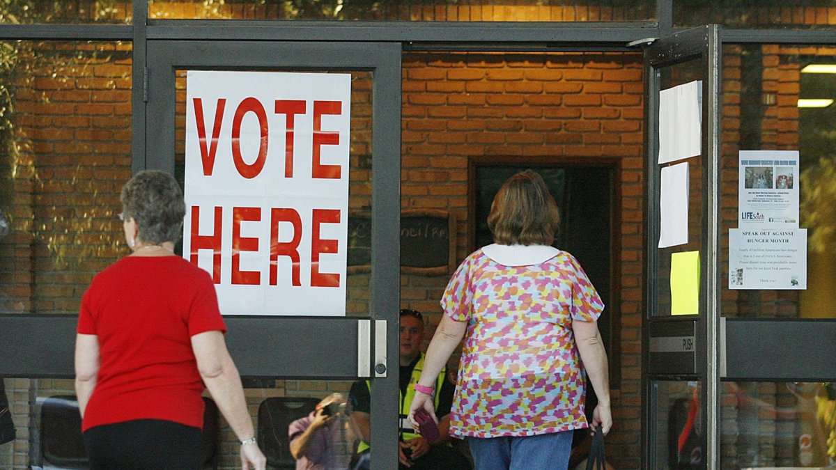 Polling place in Fairhope, Alabama.