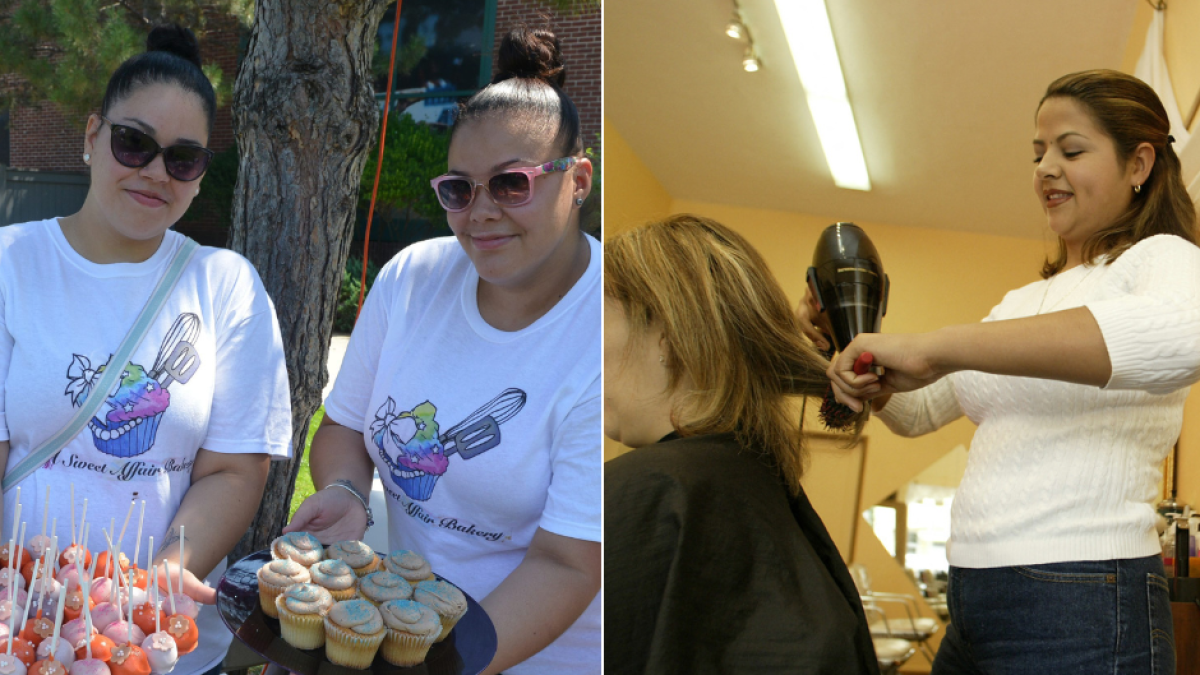 Hispanic female workers