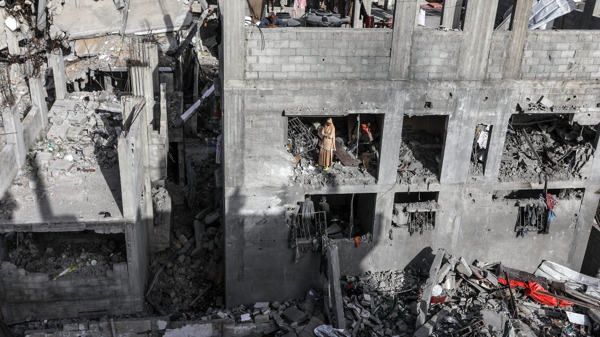 File photo of an attack in Khan Yunis