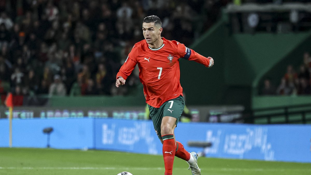 Cristiano Ronaldo, during a match with the Portuguese national team. File image