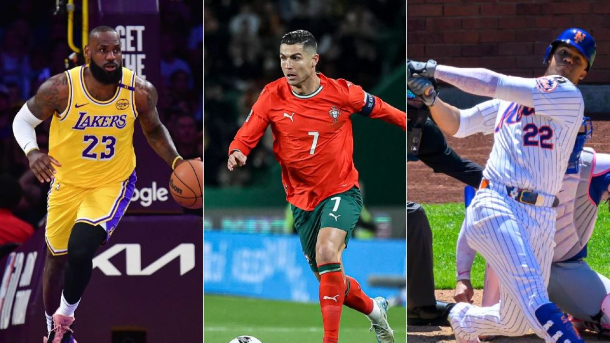 LeBron James, Cristiano Ronaldo and Juan Soto