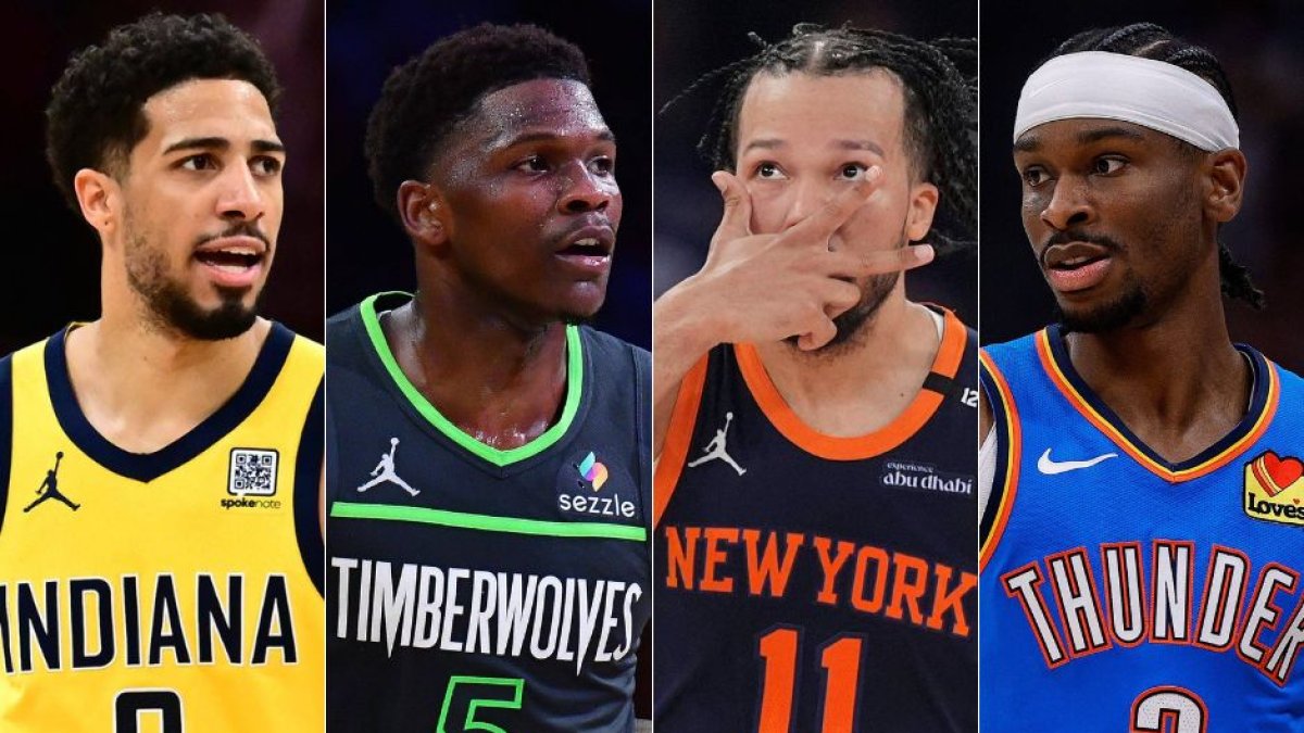 Tyrese Haliburton, Anthony Edwards, Jalen Brunson y Shai Gilgeous-Alexander