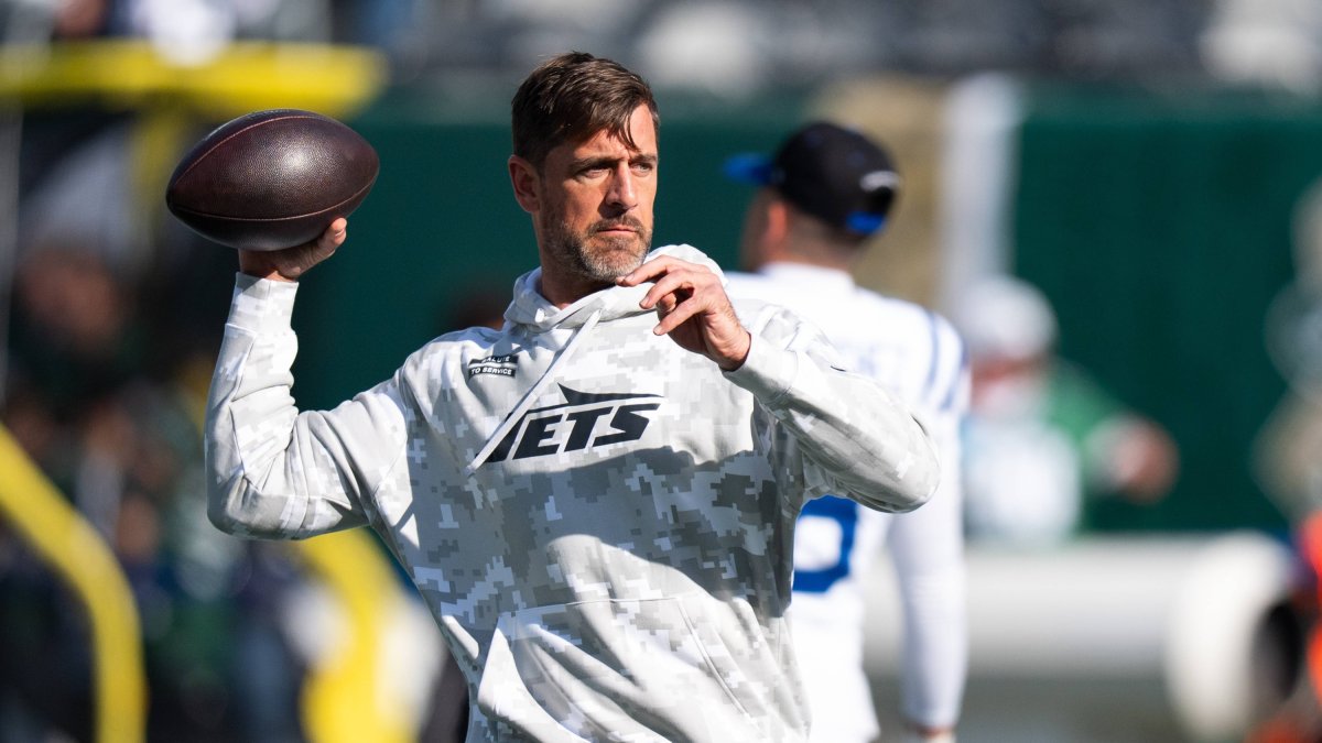 Aaron Rodgers, during a game with the New York Jets