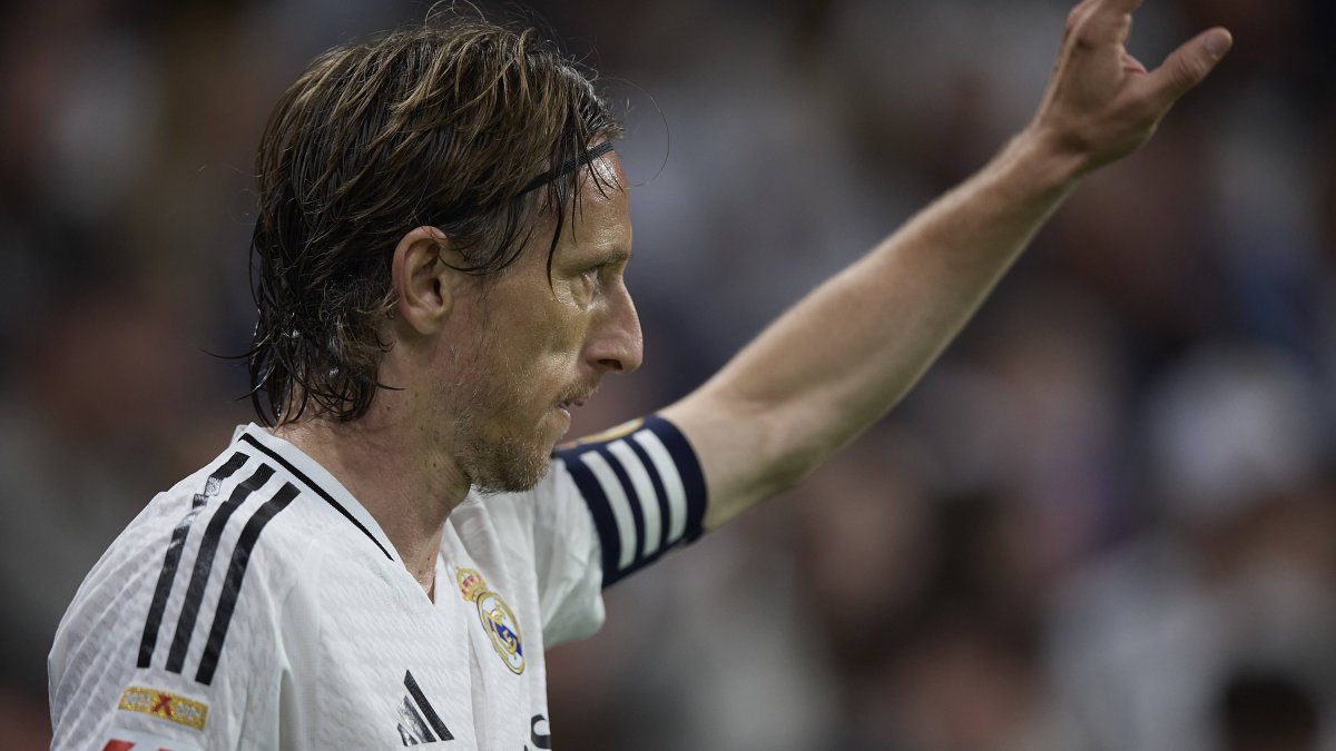 Luka Modric, con el Real Madrid