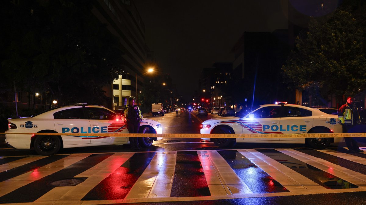 Escena del ataque antisemita en Washington