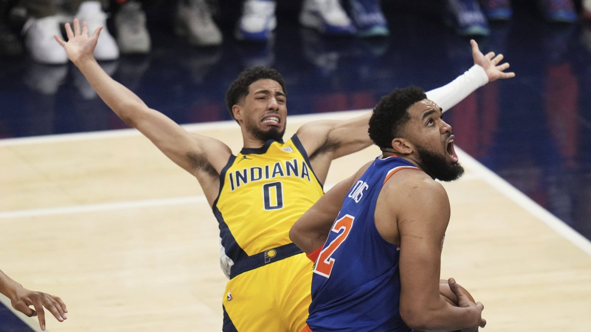 Tyrese Haliburton y Karl-Anthony Towns